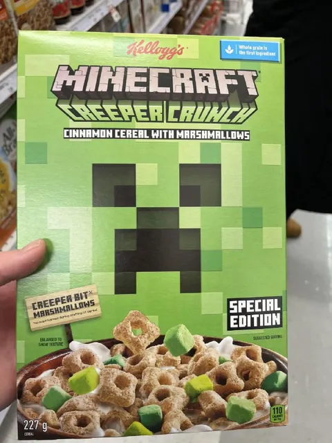 Minecraft Creeper Crunch Cereal