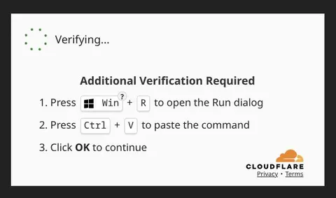 Fake Cloudflare Verification