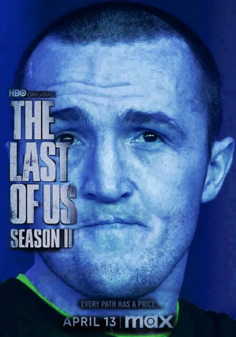 Joel Miller Tearful The Last of Us Poster