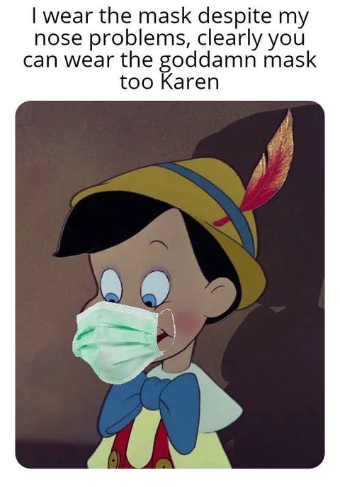 Pinocchio Wears the Mask