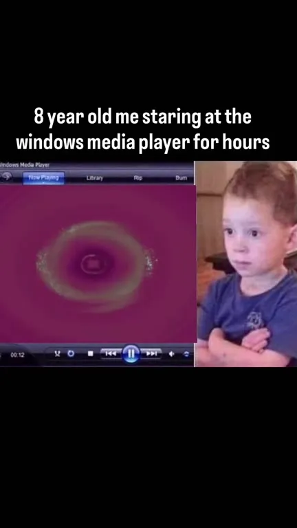 Eight-Year-Old Windows Media Player Stare