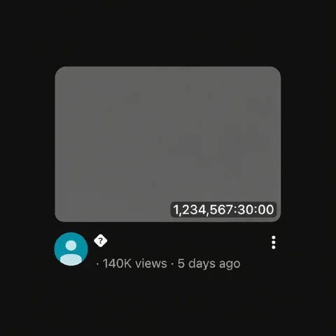One Million Hour Video