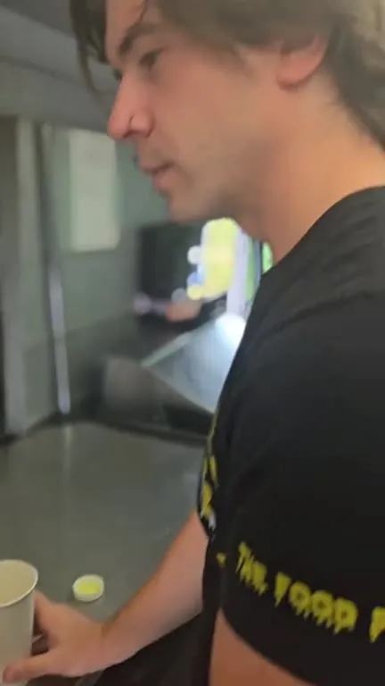 Man Pours Mystery Juice