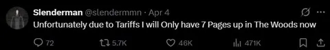 Slenderman Has Fewer Pages