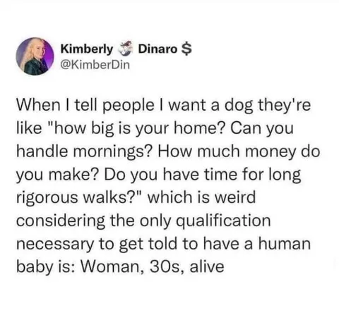Dog Adoption Qualification Joke