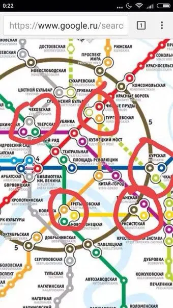Загрязнённая карта метро