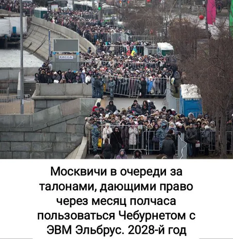 Москвичи в очереди за Чебурнетом