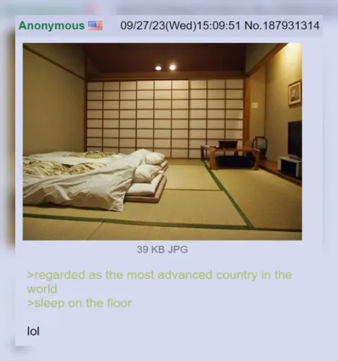 Most Advanced Country Sleeps on Floor