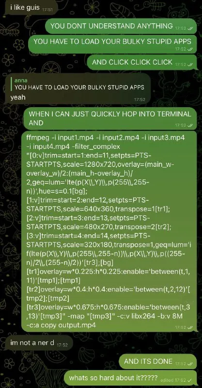 Just Use the Terminal
