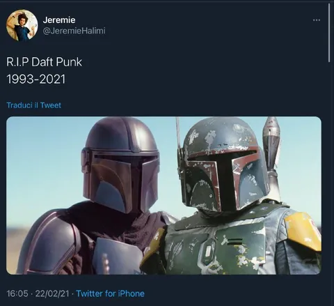 R.I.P. Daft Punk Mandalorian Meme