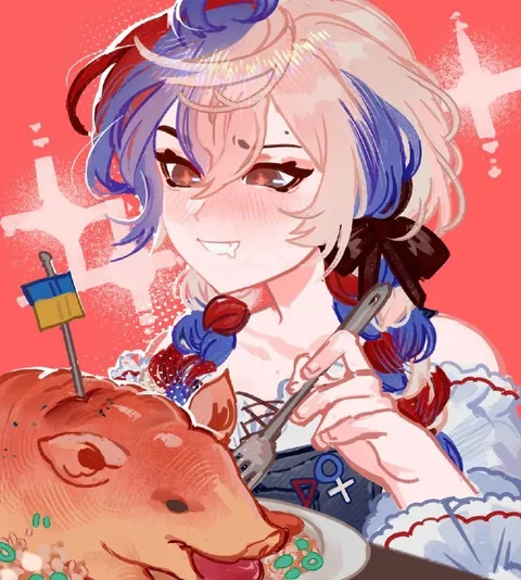 Девушка кормит капибару