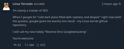 Reverse Emo Googlewhacking