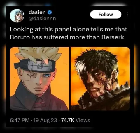 Boruto Has Suffered More Than Berserk