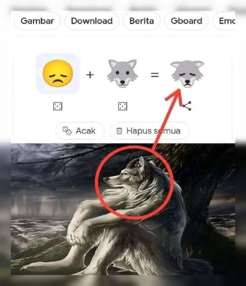 Sedih Ditambah Serigala