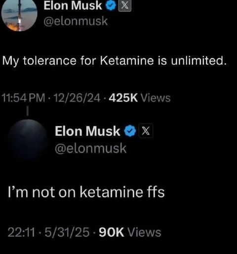 Elon Musk Ketamine Contradiction