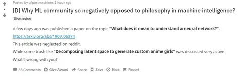 ML Community Hates Philosophy