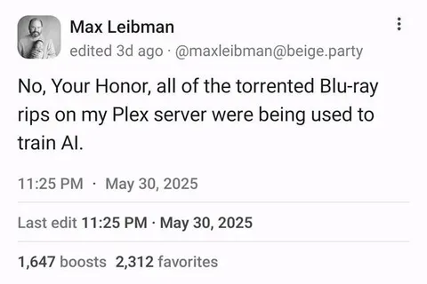 Blu-ray Rips Trained AI