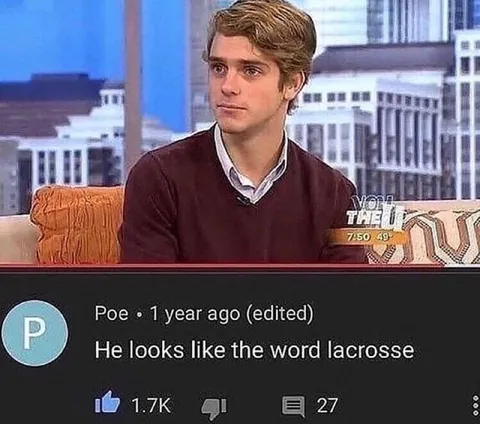 He Looks Like Lacrosse