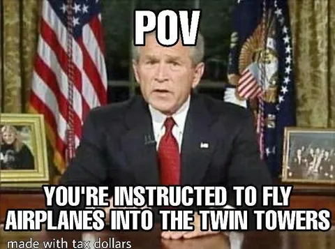 Bush Orders Planes Into Twin Towers