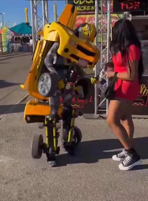 Transformer Car Drives Away