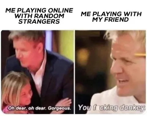 Playing With Random Strangers vs Friend
