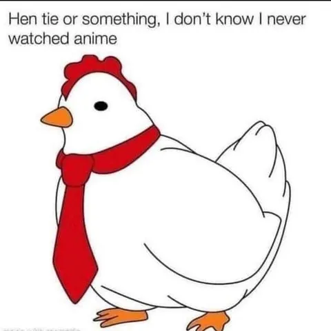 Chicken Wearing a Tie