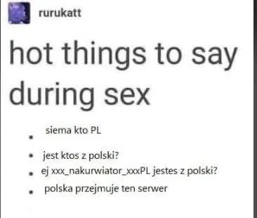 Gorące teksty podczas seksu