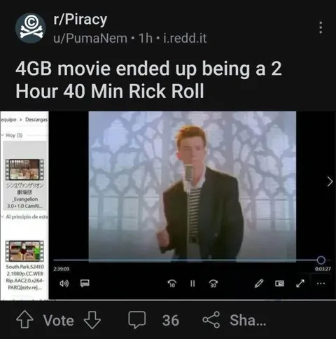 4GB Movie Rick Roll