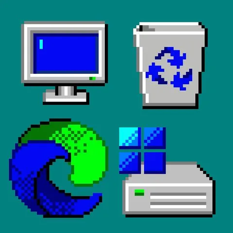 Ретро-компьютерная Windows 95