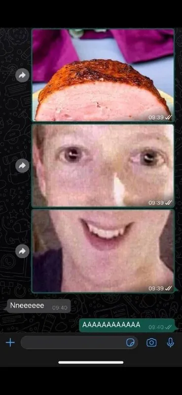 Ham Turns Into a Face