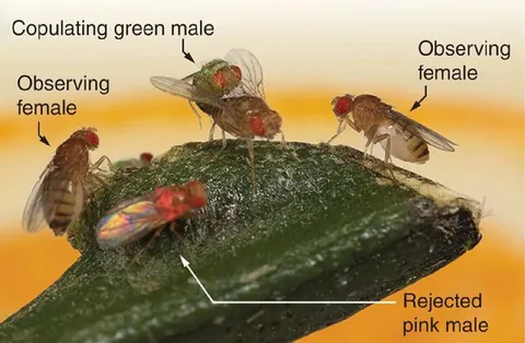 Rejected Pink Male Fruit Fly
