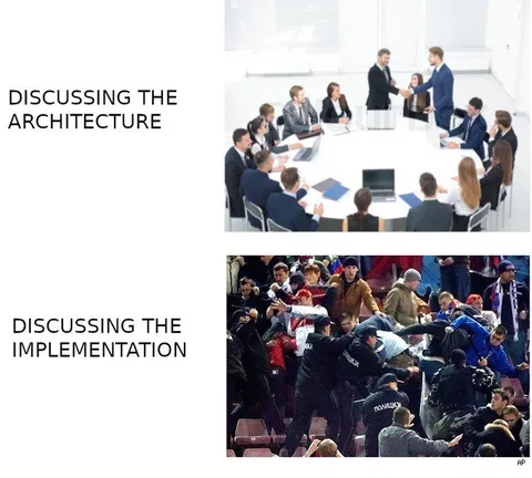 Discussing Architecture vs Implementation