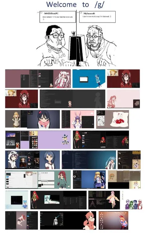 Welcome to /g/ Anime Desktops