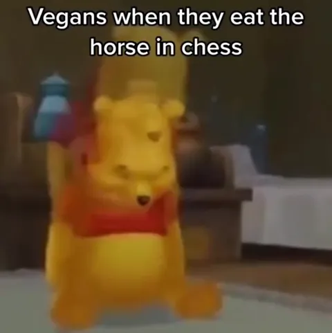 Vegans Eat the Chess Horse