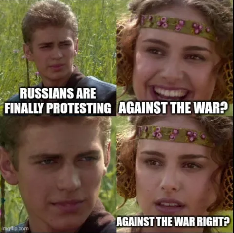 Anakin Questions the Protest
