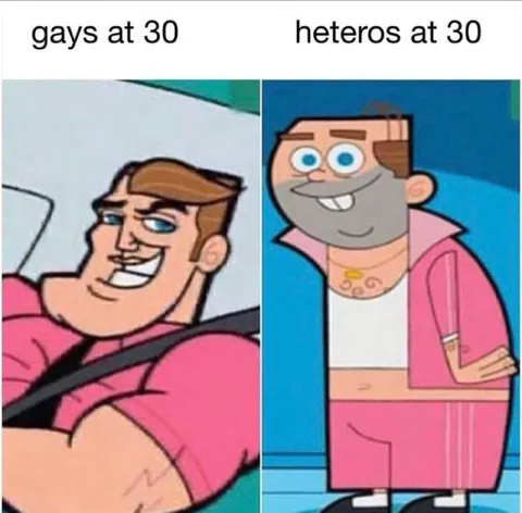 Gays at 30 vs Heteros at 30