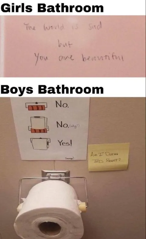 Girls Bathroom Boys Bathroom