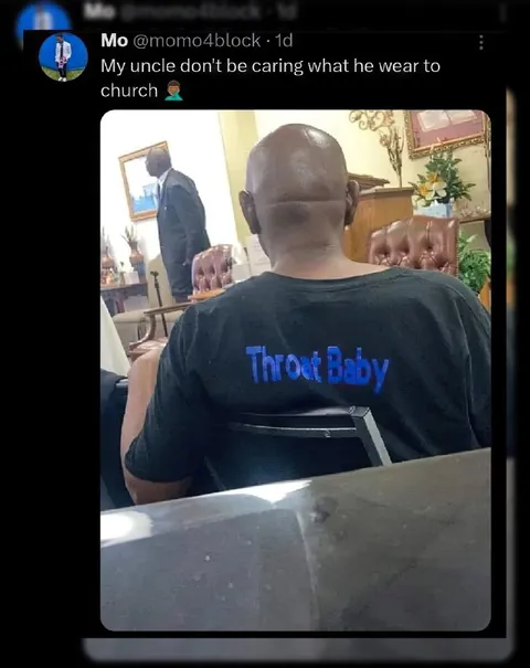 Uncle Wearing Throat Baby Shirt