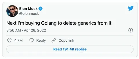 Elon Musk Buys Golang