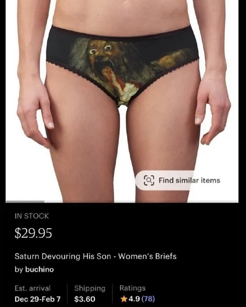 Saturn Devouring His Son Briefs