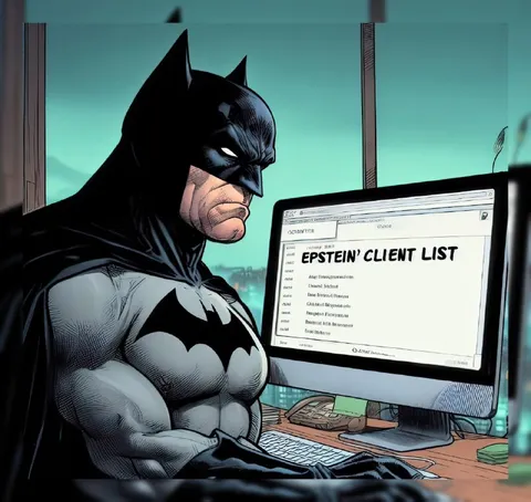 Batman Reads Epstein Client List