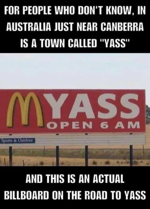 McDonald's Yass Billboard