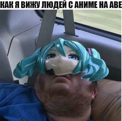 Как я вижу людей с аниме на аве