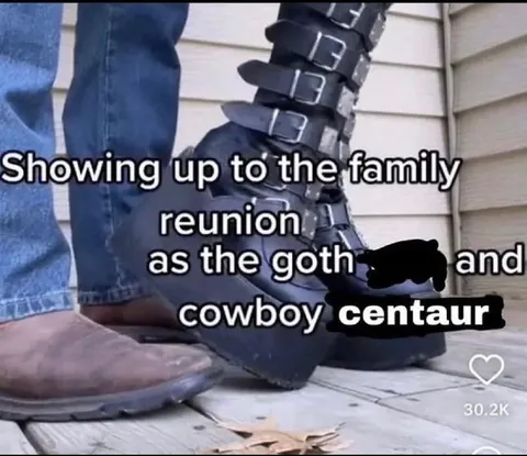 Goth Cowboy Centaur Reunion
