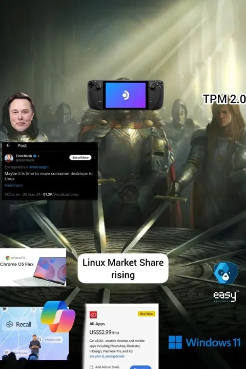 Linux Market Share Rising