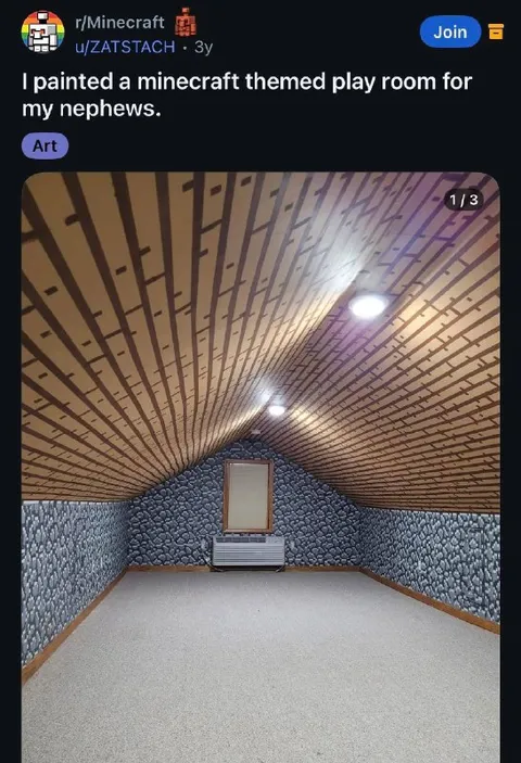 Minecraft-Themed Playroom