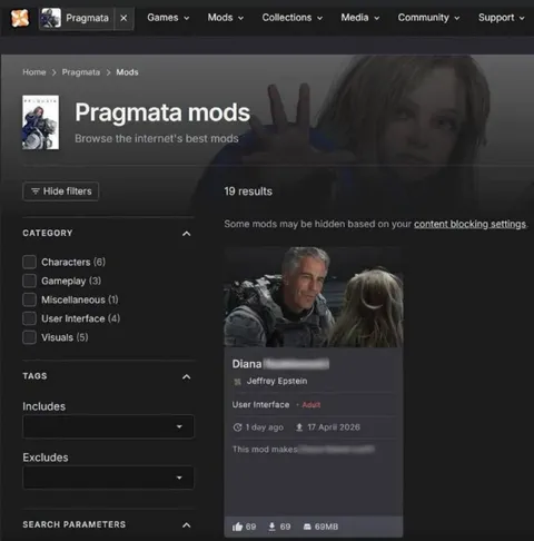 Pragmata Jeffrey Epstein Mod