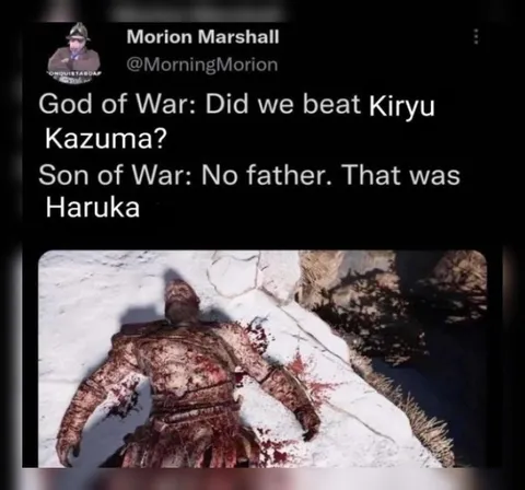 Kratos Defeats the Wrong Yakuza Character