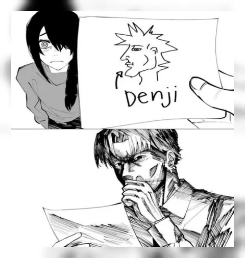 Denji Drawing Makes Him Laugh