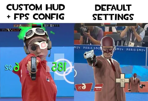 Custom HUD vs Default Settings